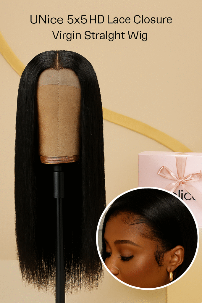 UNice 5×5 HD Lace Closure Wig Review