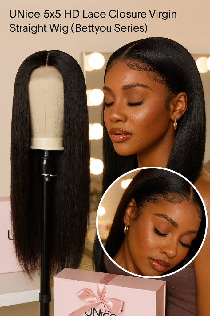 UNice 5×5 HD Lace Closure Wig Review